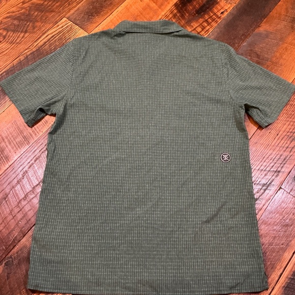 Roark Run Amok Bless Up Trail Shirt Green Grid Men’s M | Performance Travel - Picture 4 of 11